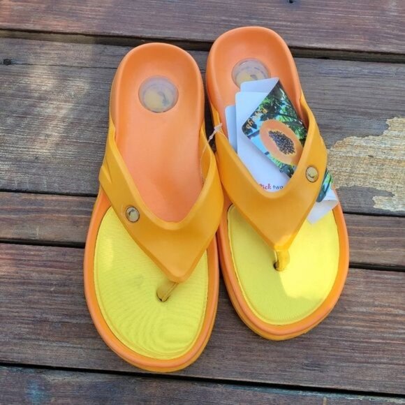 Slide Flip Flops Thong Sandals Sz 6 - Picture 1 of 7
